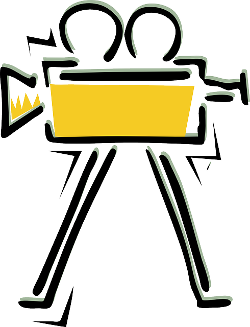 Movie, Cinema, Camera, Director, Film Projector - Film Camera Clip Art - Png Download (490x640), Png Download