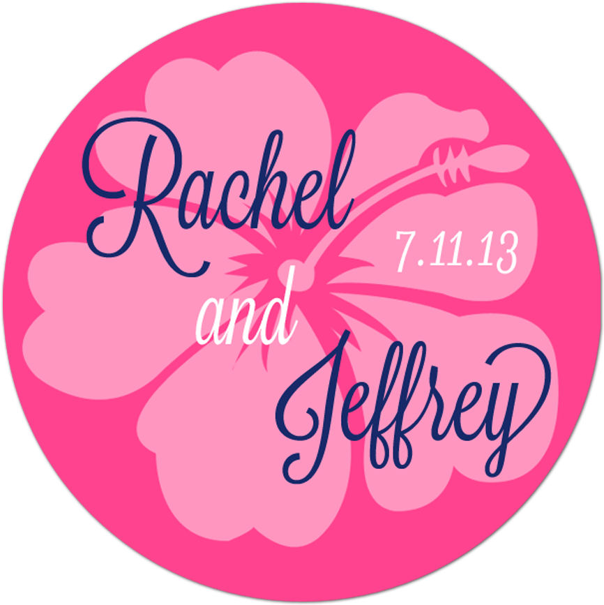 Hibiscus Flower Personalized Sticker - Sephora Clipart (1000x1000), Png Download