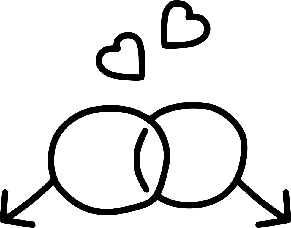 Gay Couple Heart Romantic Lgbt Comments - Doodle Love Couple Png Clipart (980x768), Png Download