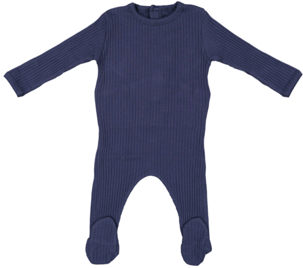 Juste Cle Navy Rib Footie - Helly Hansen - Baby Legacy Wool Body Clipart (600x600), Png Download