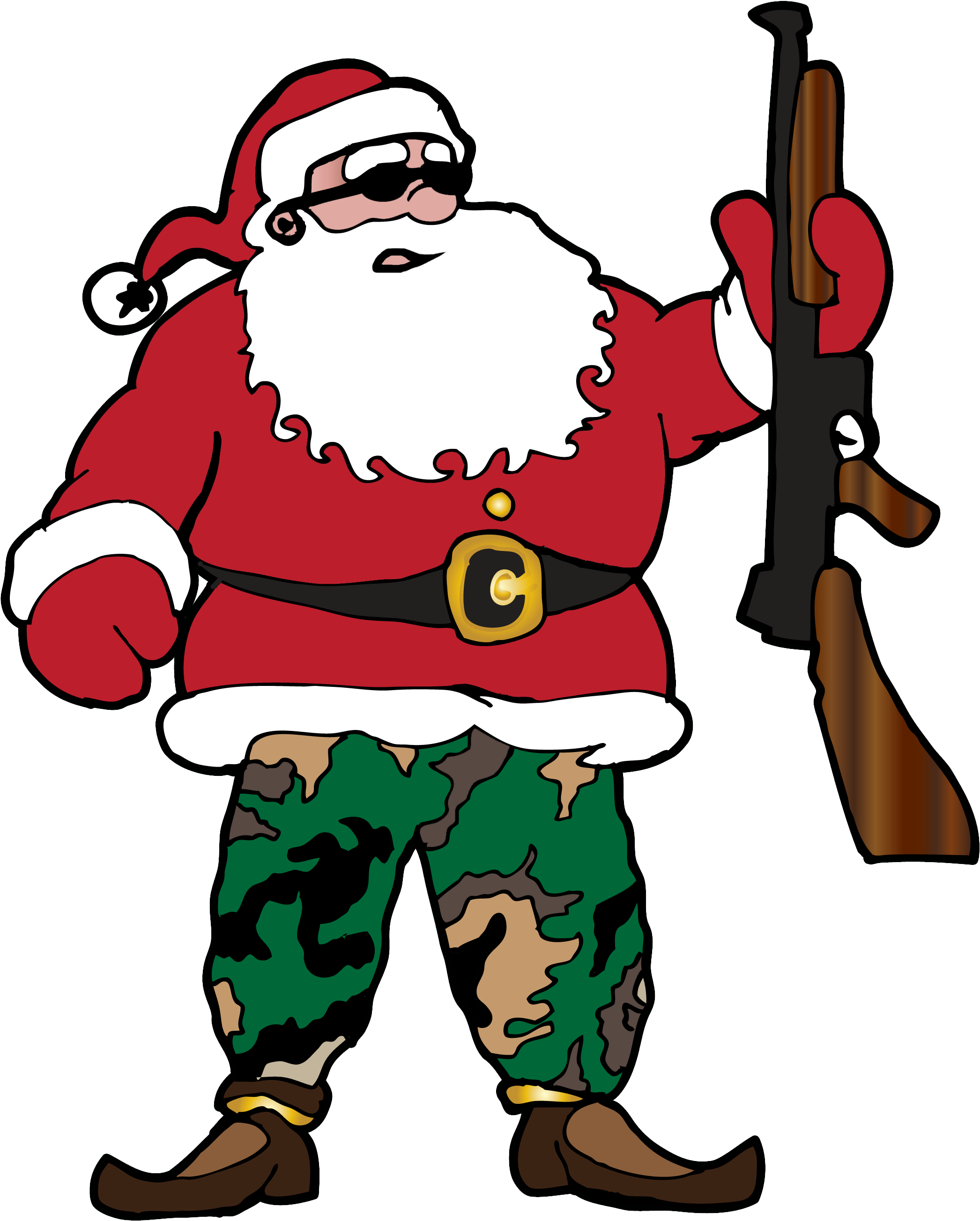 War On Christmas Over - War On Christmas Santa Clipart (2538x3312), Png Download