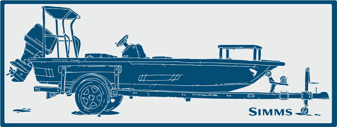 Simms Skiff Decal - Simms Clipart (1440x1440), Png Download