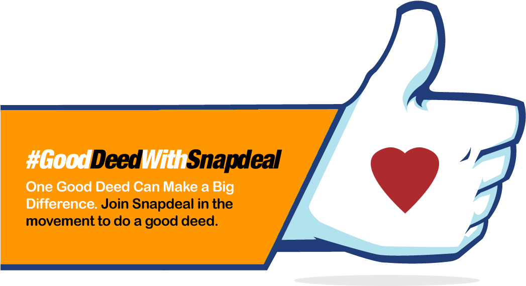 #gooddeedwithsnapdeal, A Very Nice Campaign By Snapdeal Clipart (1280x638), Png Download