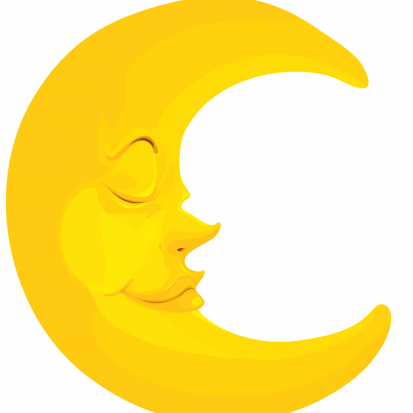 Crescent Transparent Png Jokingart Com - Clipart Picture Of Moon (817x817), Png Download