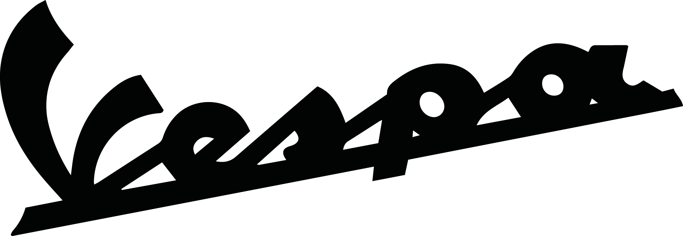 Vespa Clipart (2229x770), Png Download