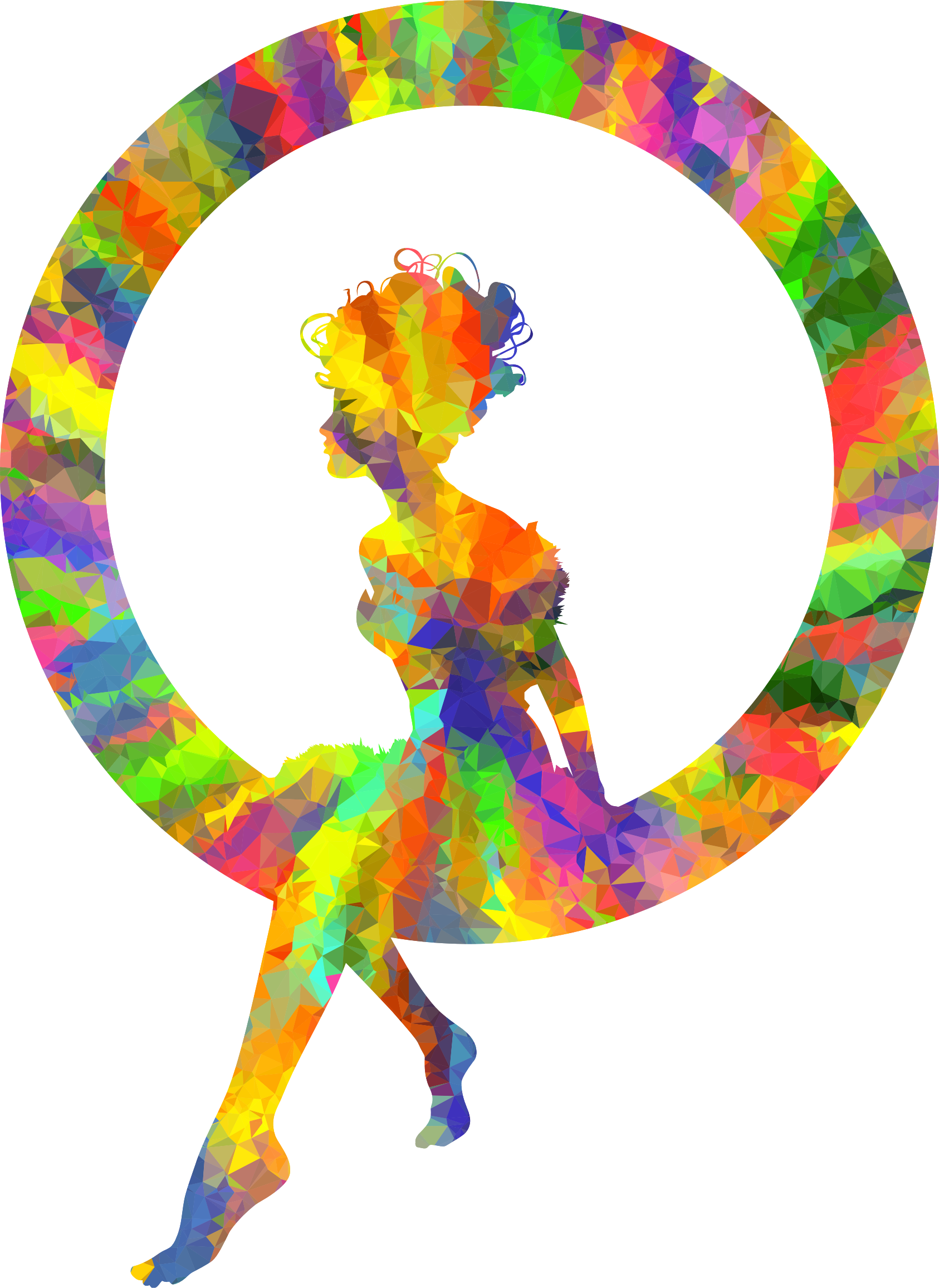 Colorful Silhouette At Getdrawings Com Free For Clipart (1686x2312), Png Download