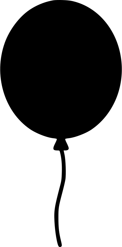 Image Result For Free Svg Balloon - Balloon Svg File Free Clipart (484x980), Png Download