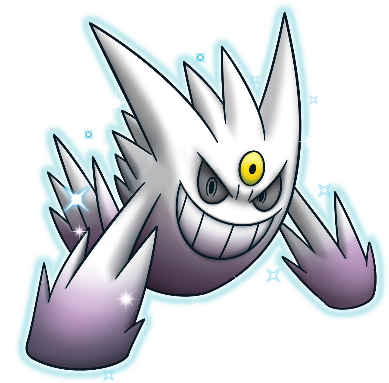 Pokemon Shiny Mega Gengar Clipart (1280x1280), Png Download