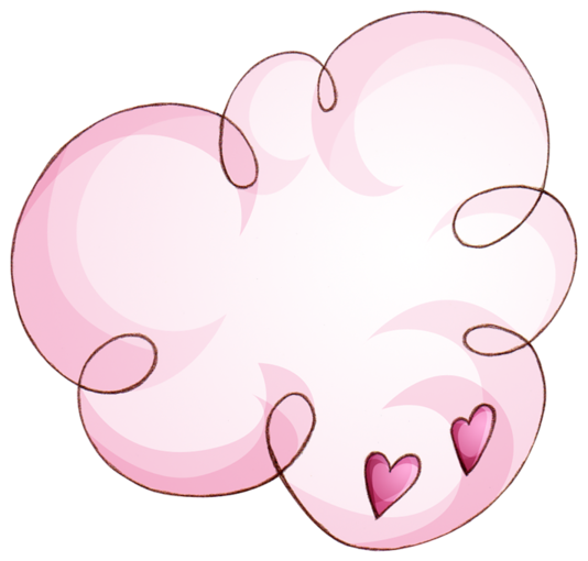 Clouds And Hearts - Heart Clipart (600x575), Png Download