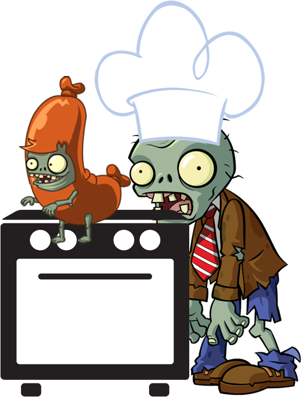 Image Chef Zombie Plants Clipart (602x789), Png Download
