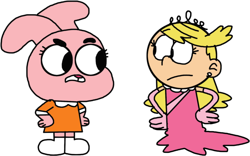 Anais Watterson Meets Lola Loud By Marcospower1996-dav6cp1 - Lincoln Loud Gumball Watterson Clipart (894x894), Png Download