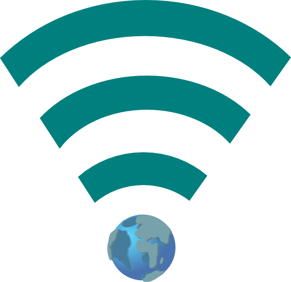 This Free Clip Arts Design Of Green Wifi Link With - Png Download (600x582), Png Download