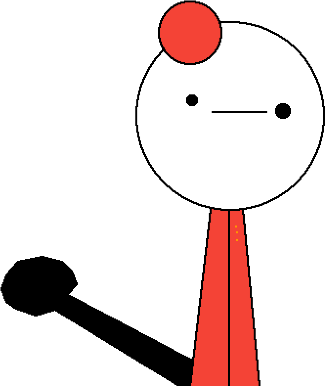 Roundish Fez Guy - Cartoon Clipart (1000x1000), Png Download