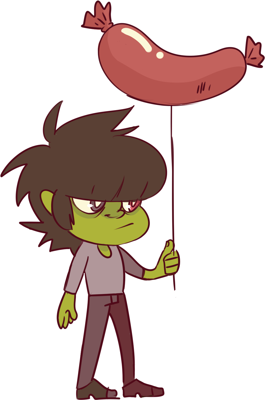 “ The Other Night I Had A Dream Where A Tiny Mudz Was - Sausage Clipart (1102x1648), Png Download