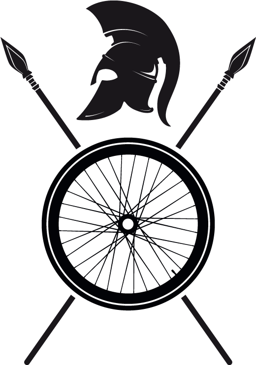 Hoplokyklodromìa - Bikewheel Square Sticker 3" X 3" Clipart (550x800), Png Download