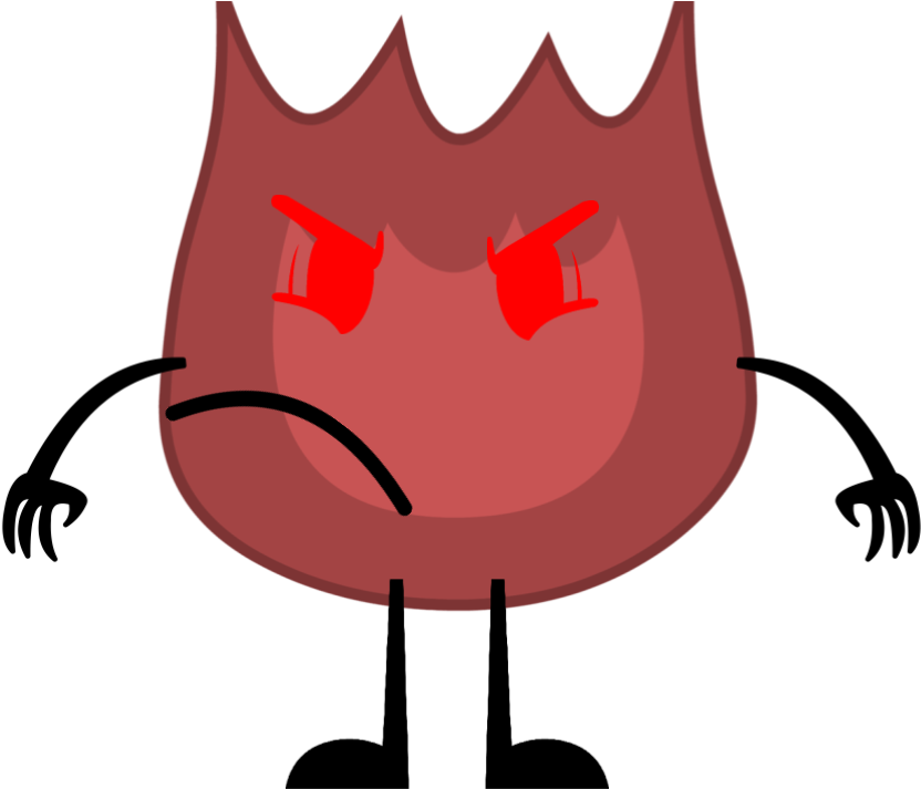 Evil Firey Jr - Illustration Clipart (960x720), Png Download