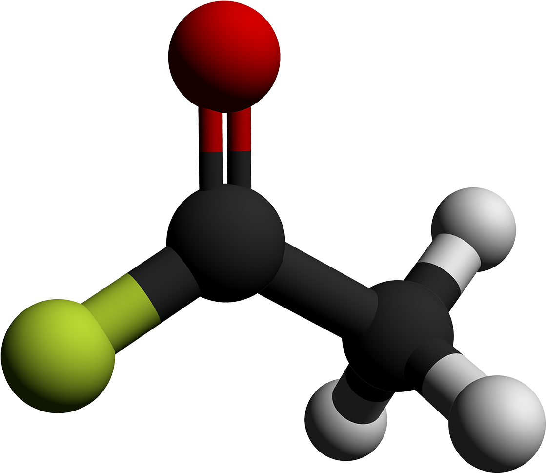 Acetyl Fluoride 3d Balls By Ahrls Clipart (1150x1000), Png Download