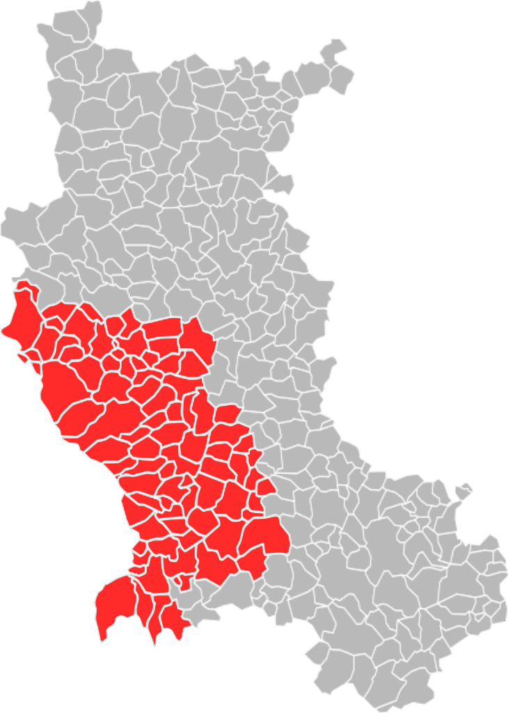 Localisation Epci Loire Forez Dans La Loire, France - Circonscription De La Loire Clipart (730x1024), Png Download