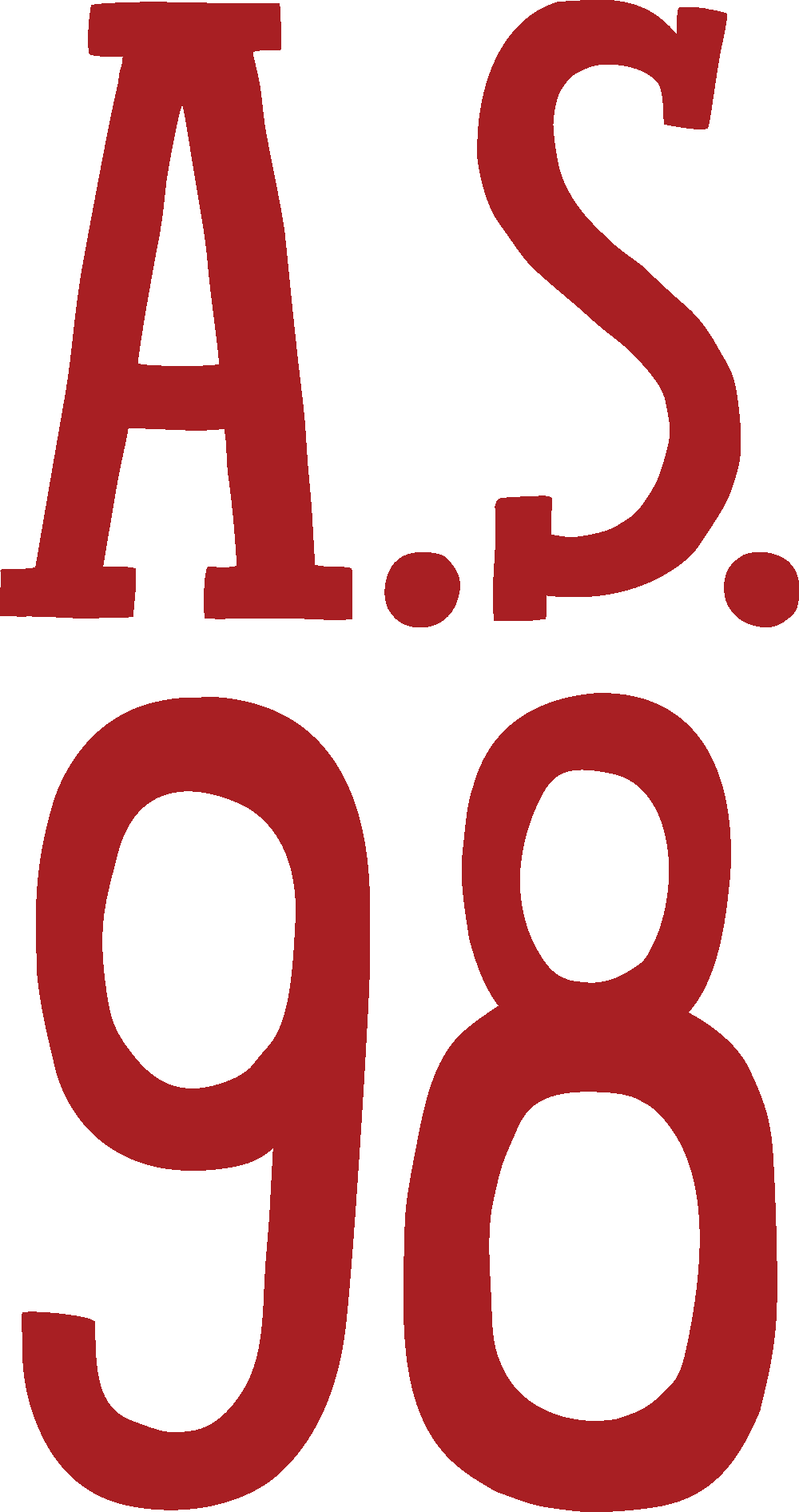 A - S - - Logo As98 Clipart (1000x1892), Png Download