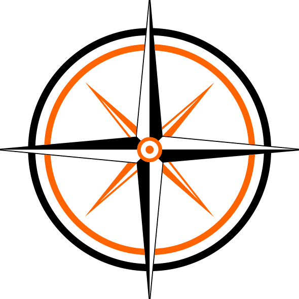 Destination Compass 3color - Clip Art - Png Download (590x590), Png Download