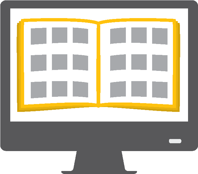 The Custom Catalog Option Provides An Easy Way To Help - Electronic Catalog Icon Clipart (729x595), Png Download