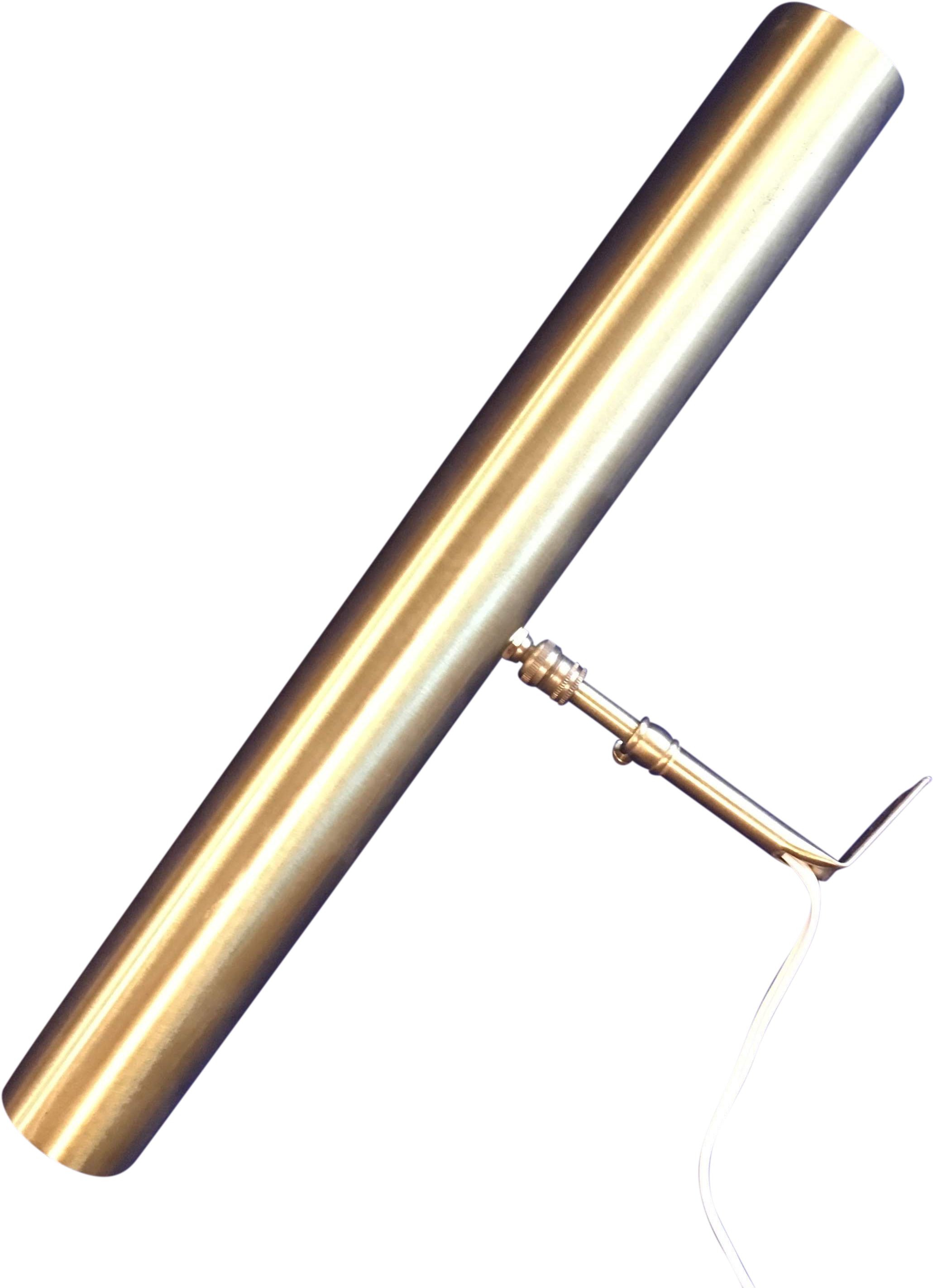 Vintage House Of Troy Contemporary Satin Brass 2-bulb Clipart (2289x3160), Png Download