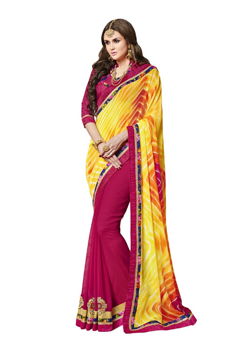 Clip Art Transparent Download And Magenta Georgette - Sari - Png Download (800x800), Png Download