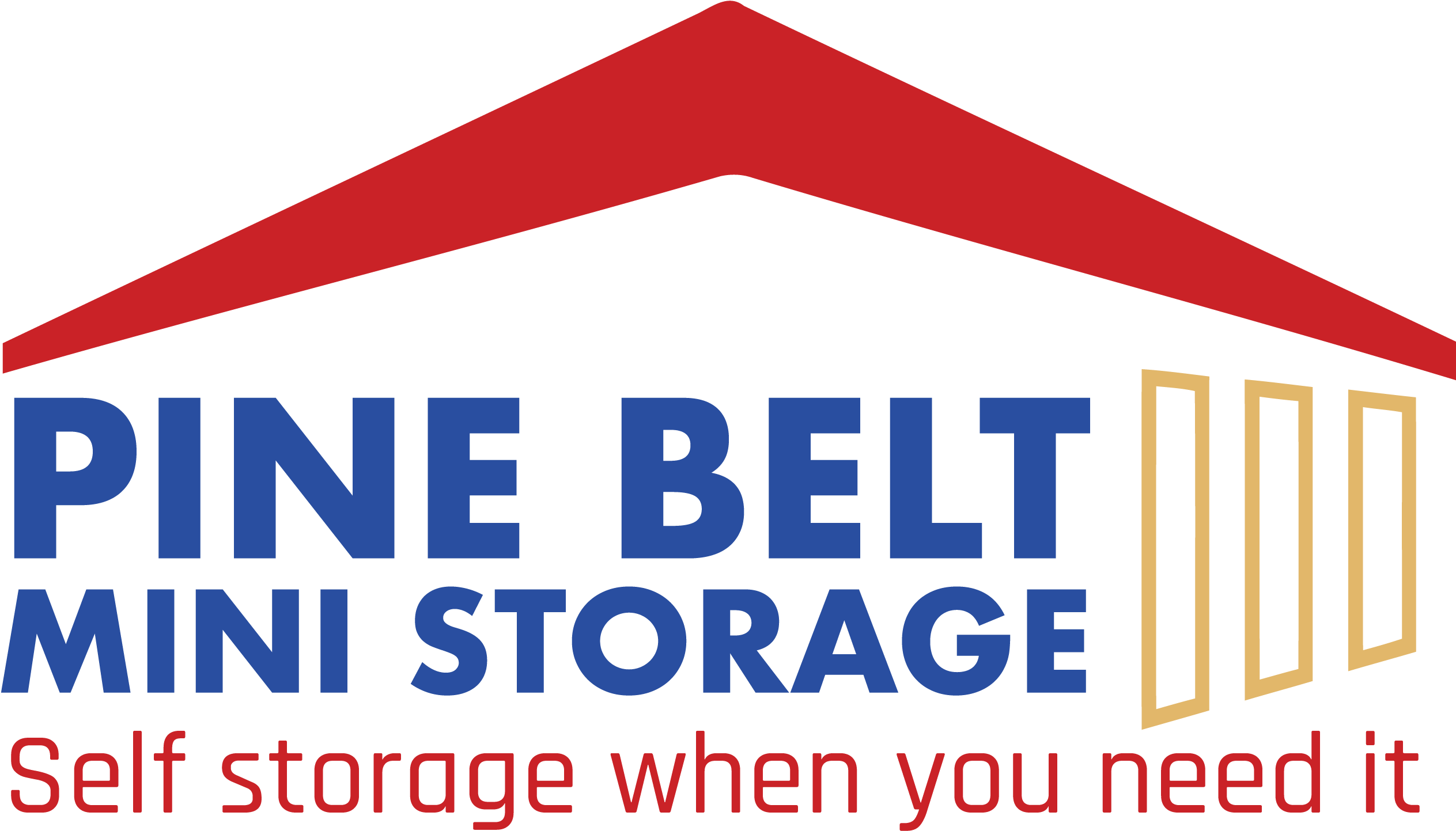 Pine Belt Mini Storage - Belt Clipart (2601x1505), Png Download