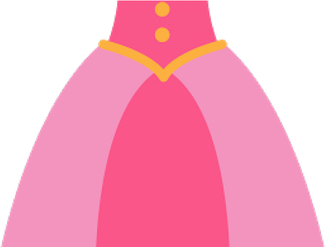 Pink Dress Clipart Pink Clothing - Pink Princess Dress Clipart - Png Download (640x480), Png Download