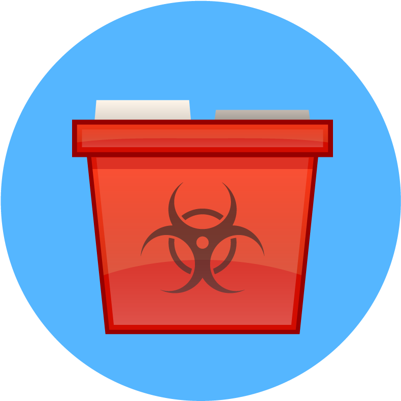 Medical Waste - Biohazard Symbol Clipart (800x800), Png Download
