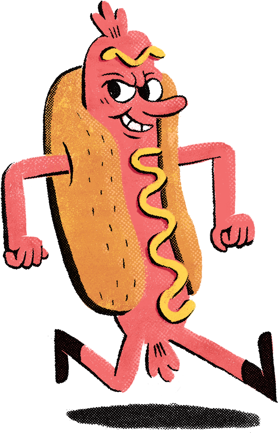 Hotdog Simpl Clipart (1000x1500), Png Download