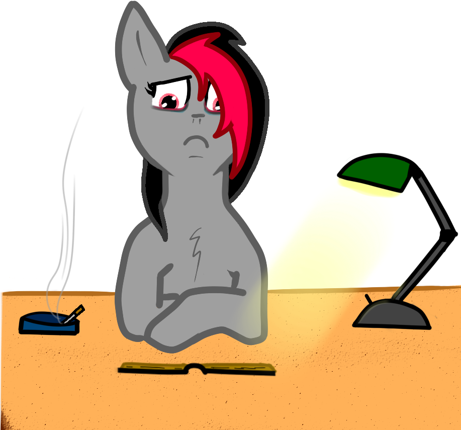 Lazerblues, Ashtray, Cigarette, Emo, Oc, Oc - Cartoon Clipart (916x974), Png Download