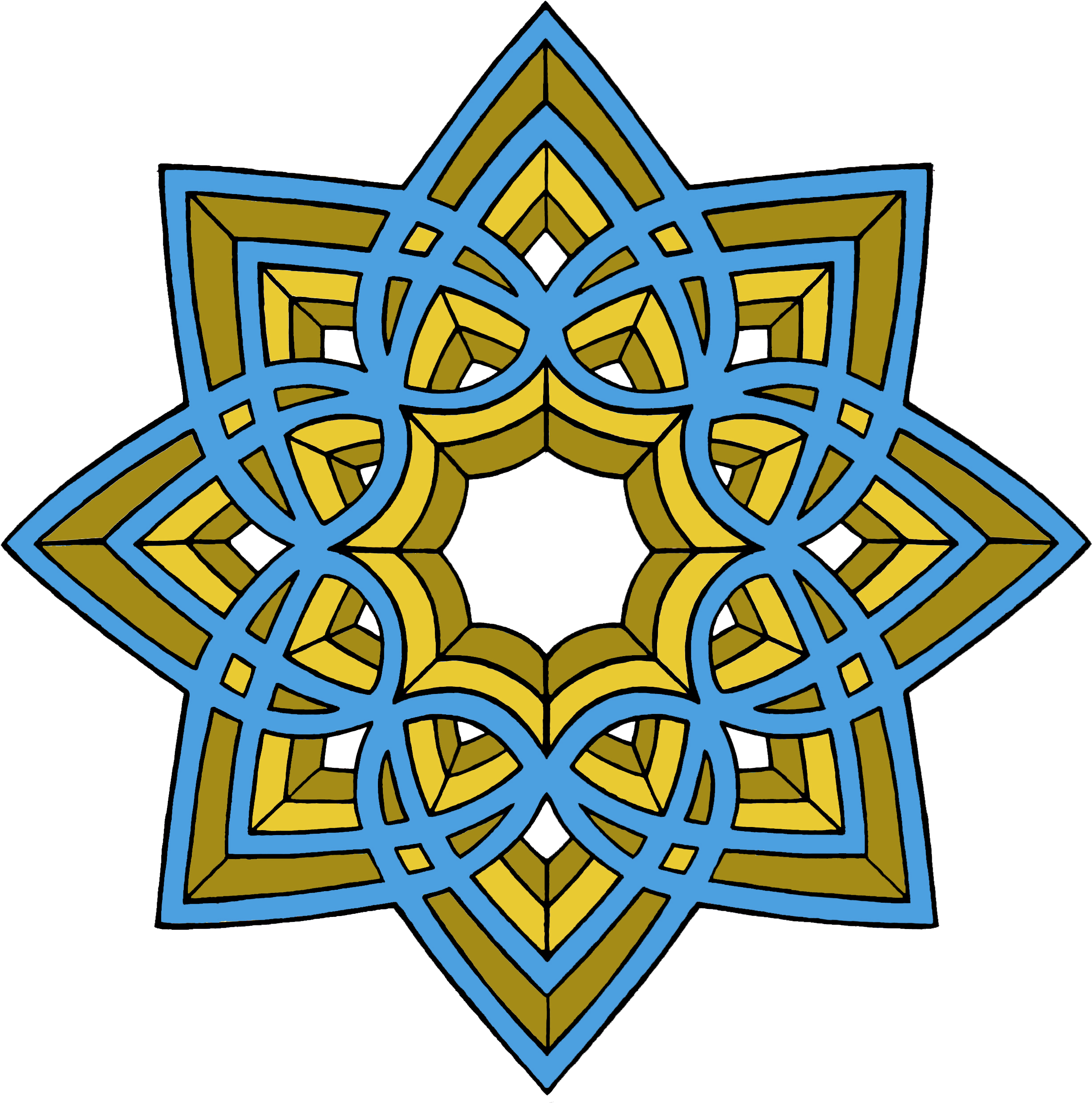 Unification Tattoo Unification Tattoo - Star Of Lakshmi Clipart (2586x2576), Png Download