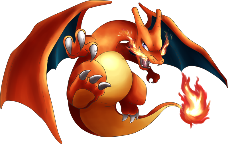 Pokemon Shiny-charizard Is A Fictional Character Of - Charizard Png Clipart (800x506), Png Download