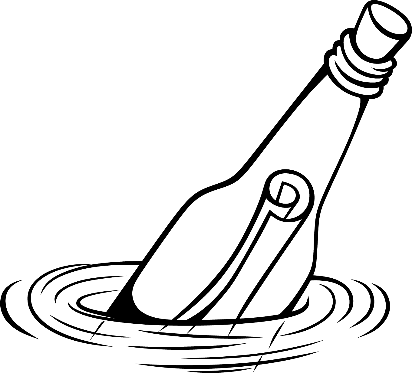 This Iframe Contains The Logic Required To Handle Ajax - Message In A Bottle Drawing Clipart (1361x1233), Png Download