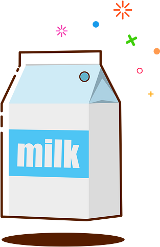 洒脱ping采集到卡通 - Milk Clipart (658x658), Png Download