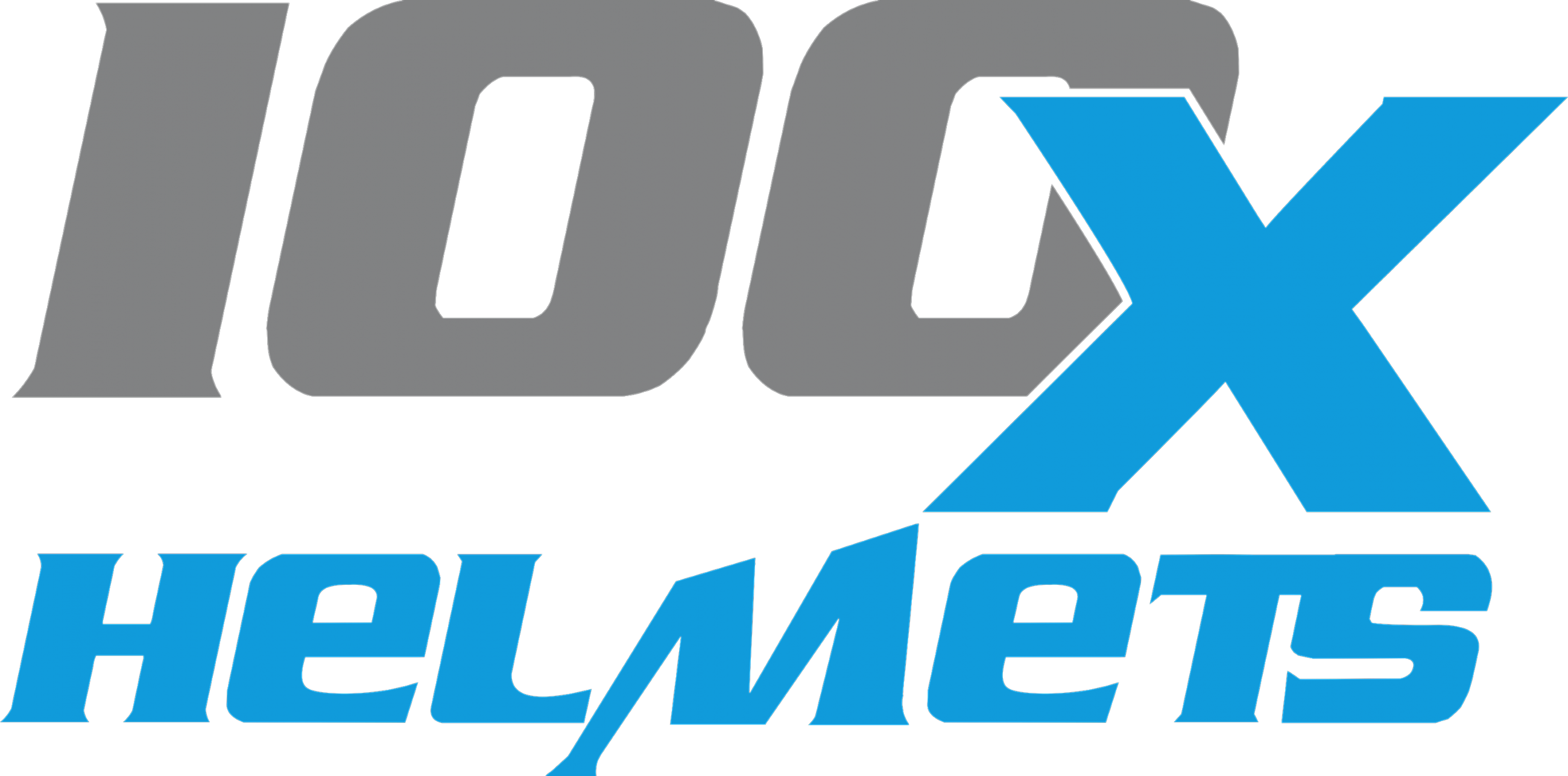 100x Helmets Logo Clipart (2600x1287), Png Download
