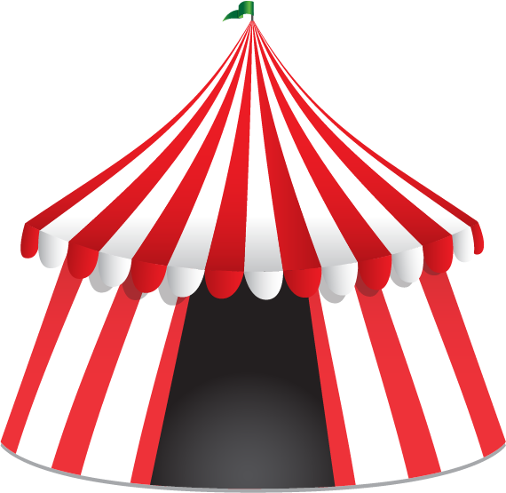 Circus Tent Circus Png Clipart (570x555), Png Download