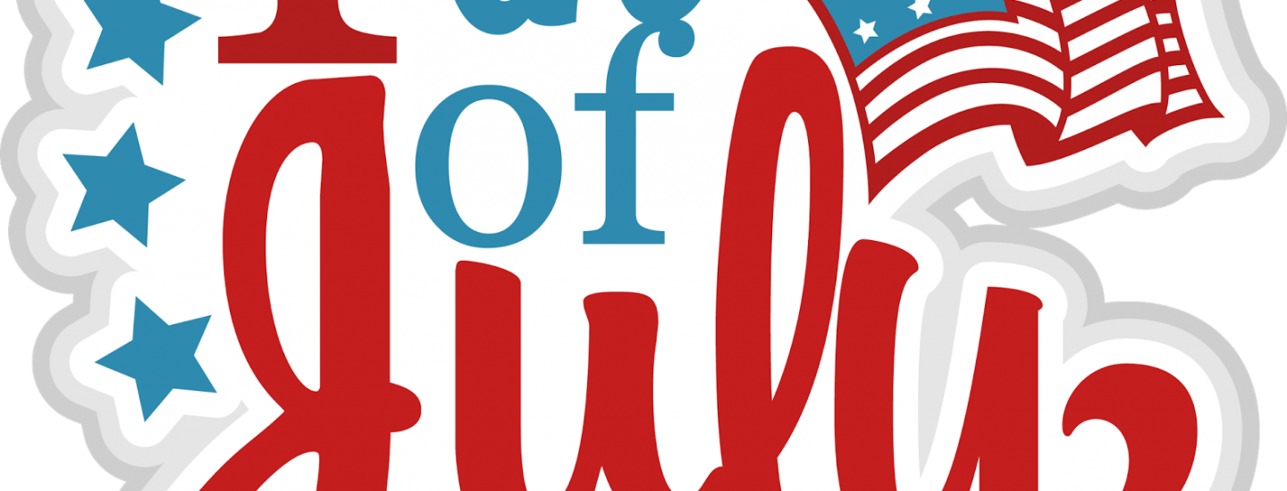 4th Of July Title Clipart (1440x550), Png Download