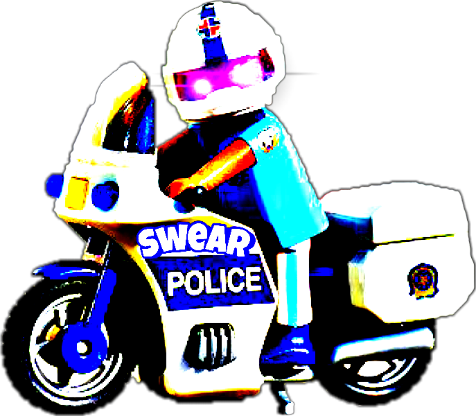 Swearwords Sticker - Police Clipart (687x600), Png Download