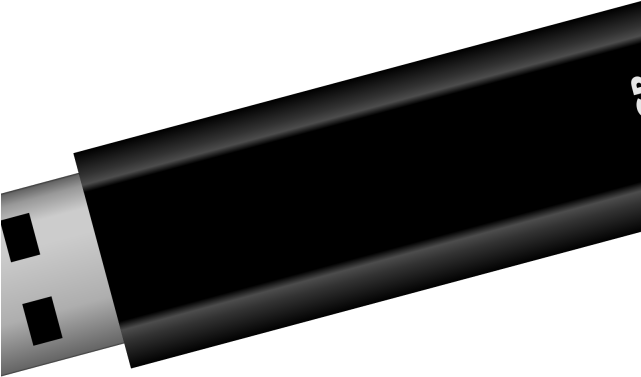 Usb Flash Clipart Outline - Usb Flash Drive - Png Download (640x480), Png Download