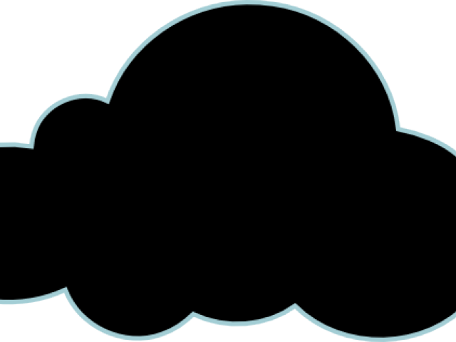 Cloud Clipart Silhouette - Png Download (640x480), Png Download