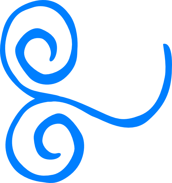 Blue Swirl Clip Art N14 - Png Download (564x599), Png Download