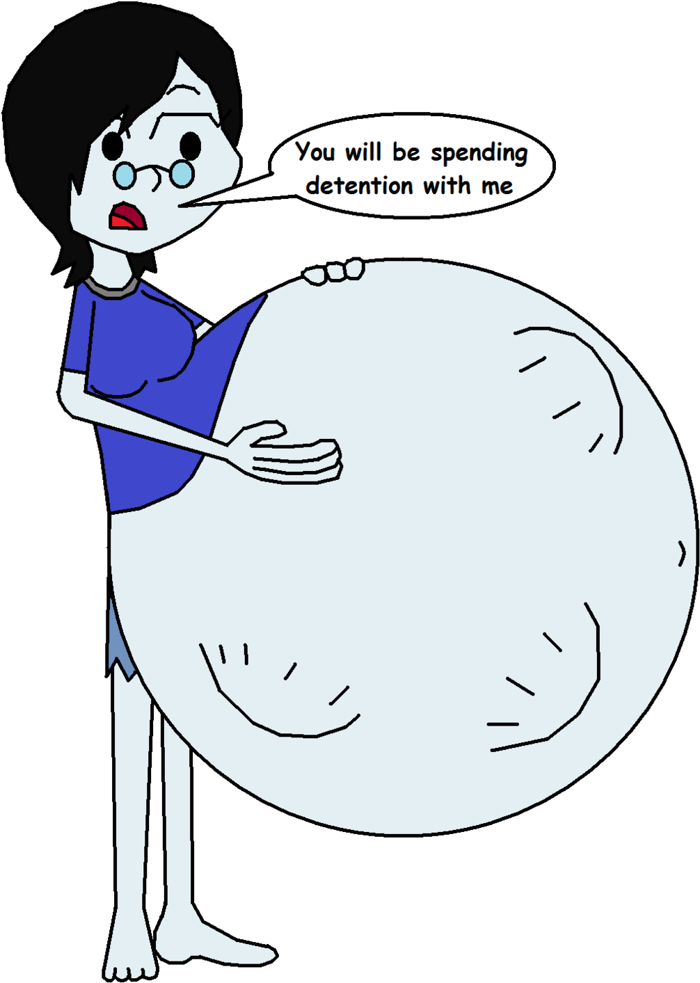 Teacher Inflation Drawing Clip Art - Inflation Drawing - Png Download (1024x1417), Png Download