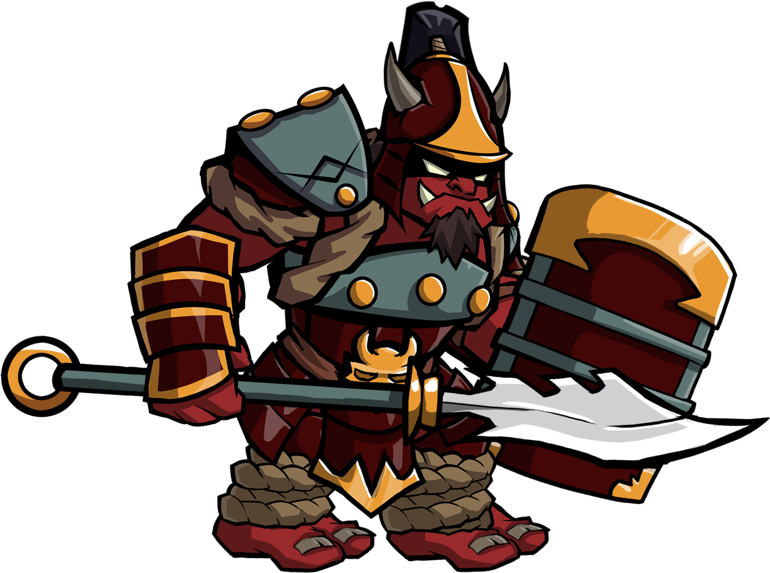 Liashi Ogre Guardian El4 Art - Comics Clipart (1539x1185), Png Download