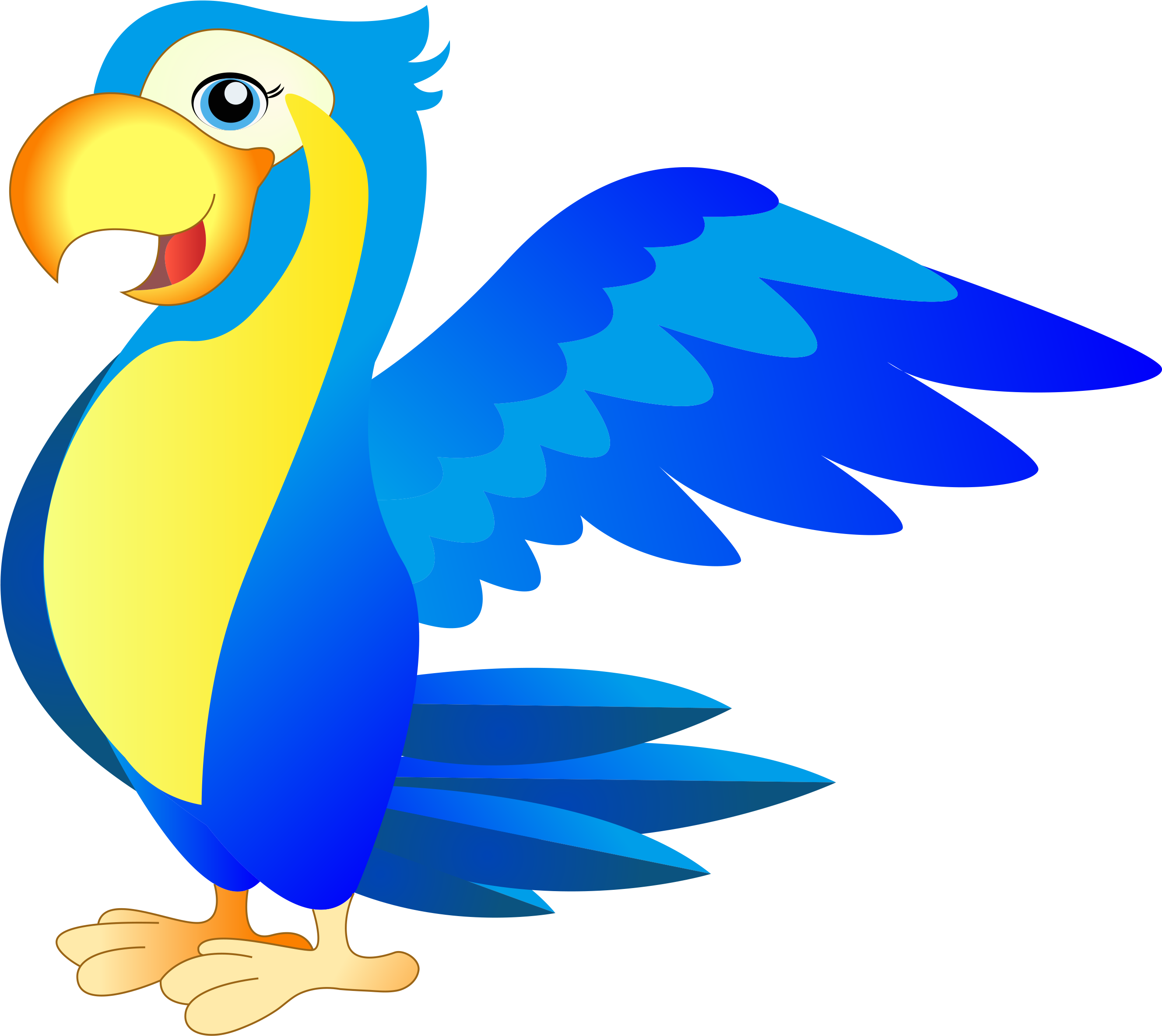 This Is A Hangtag, Designed To Accompany A Plush Version - Parakeet Clipart (2891x2415), Png Download