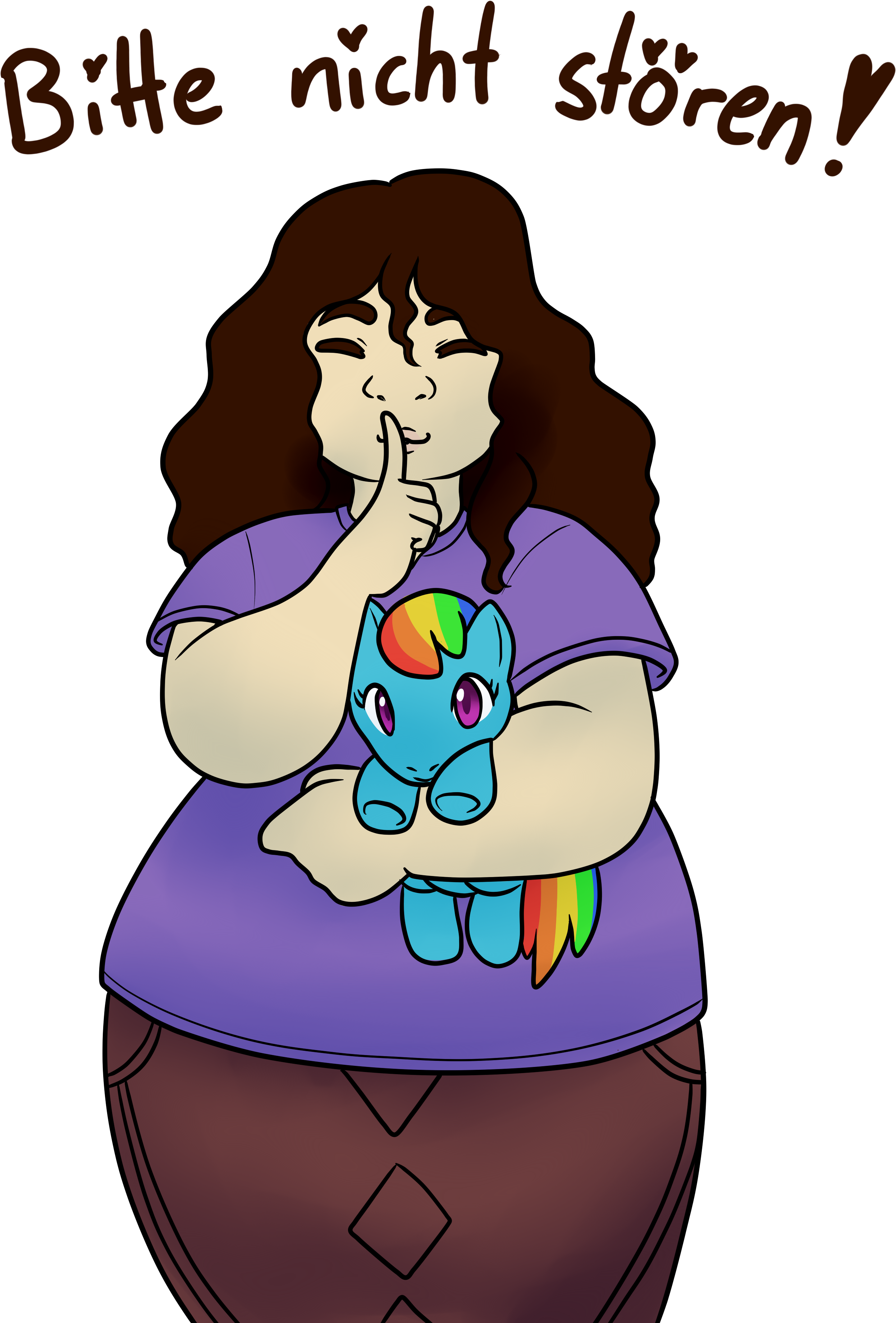 Do Not Disturb - Cartoon Clipart (2893x4092), Png Download