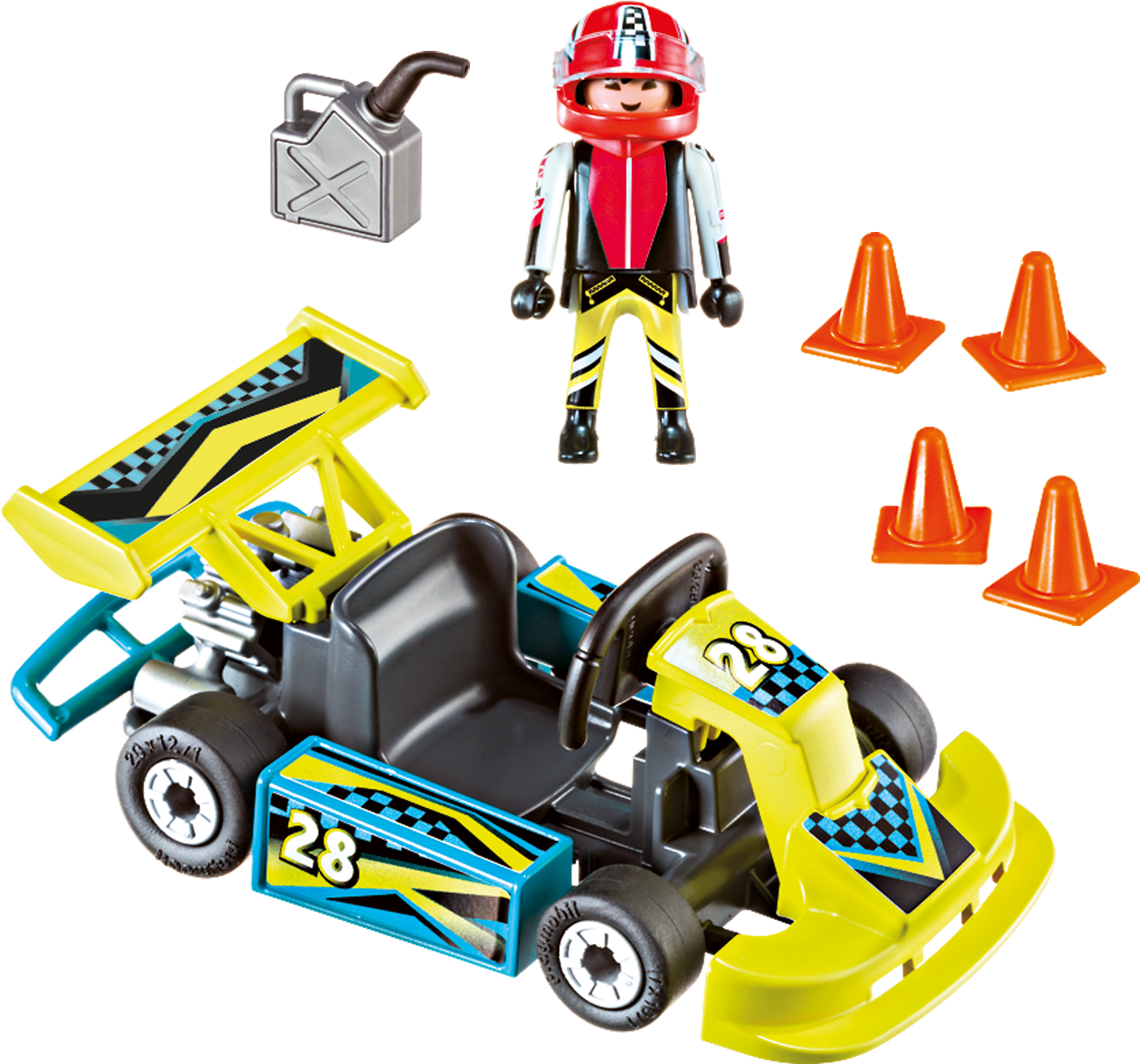 Go-kart Racer Carry Case Clipart (2000x1400), Png Download