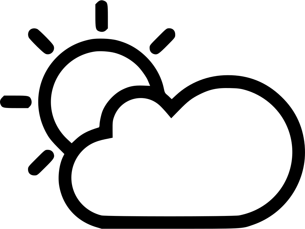 / Pix - Cloud Sun Icon Png Clipart (980x736), Png Download