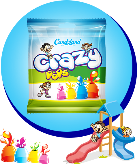 Crazy Pops - Candy Land Clipart (500x700), Png Download